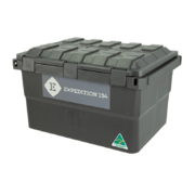 Expedition 134 Heavy Duty Plastic Storage Box 55L - Charcoal