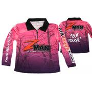ZMan Kids Long Sleeve Tournament Fishing Shirt - Pink