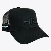 Hard Korr Trucker Hat Snapback - Black Emblem