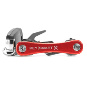 Keysmart Rugged With Belt Clip & Bottle Opener - Aluminium - Red
