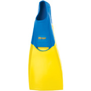 Mirage Deluxe Rubber Fin Blue/Yellow Xxl 15-17