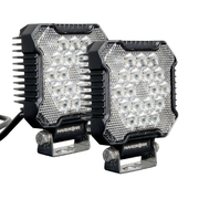 2 x Hard Korr XDW Series Mine-Spec 26W Square LED Work Light