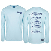 Nomad Crewneck UV50+ Fishing Shirts Medium - Light Blue
