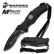 MTech USA U.S Marines Folding Knife (M1020BK)