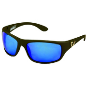 Mustad Hank Parker Polarized Sunglasses-Black Frame With Blue Lens-Hp102A-1