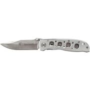 Smith & Wesson Extreme Ops Lockback Folding Knife Silver/Silver