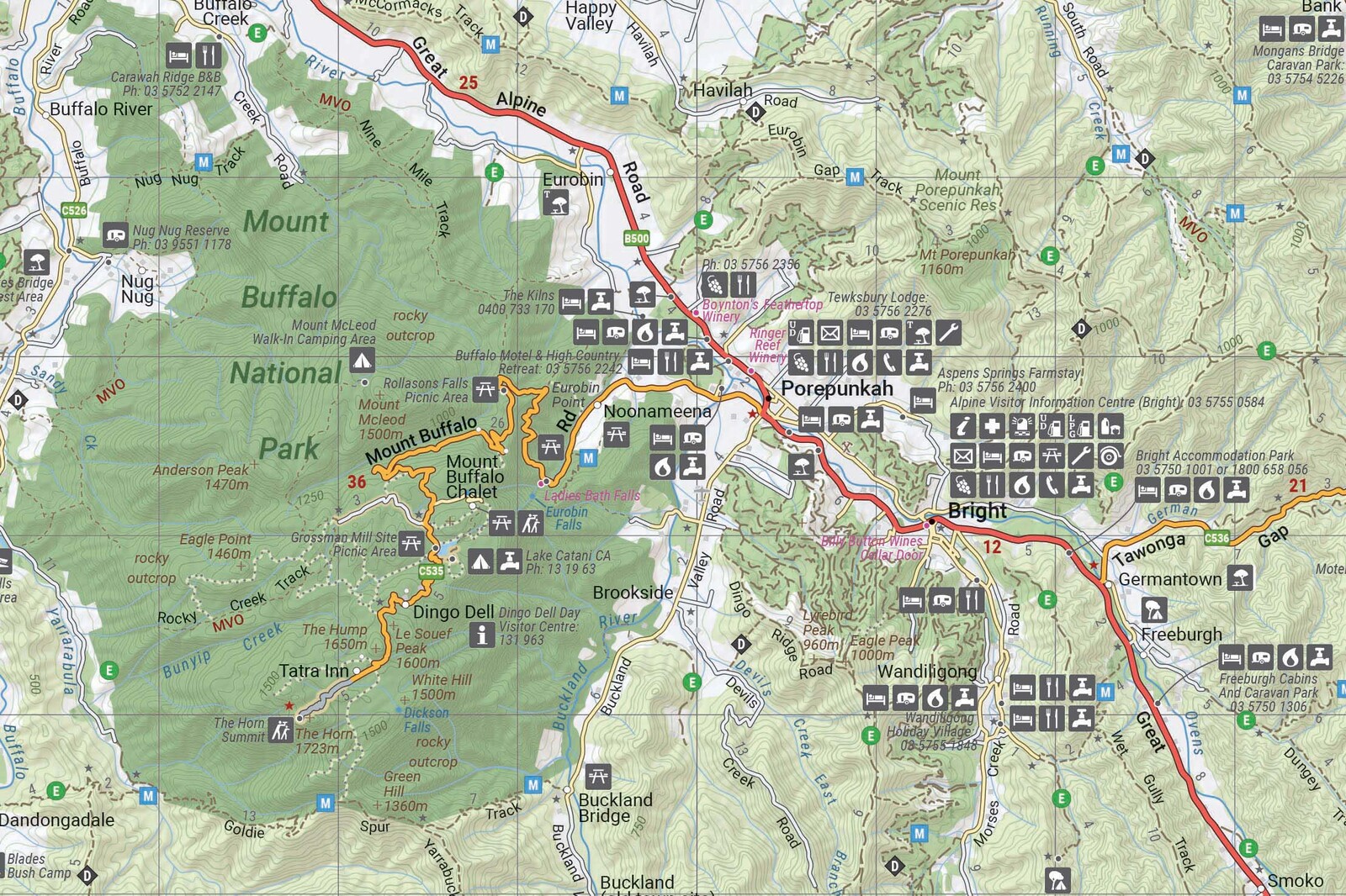 Hema The High Country Victoria Map