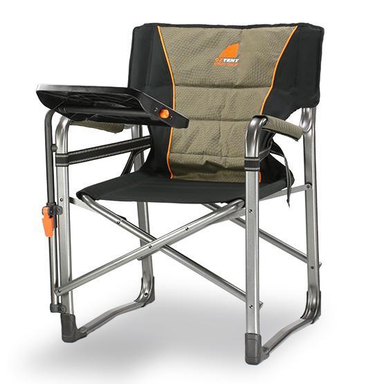 Oztent Gecko Directors Chair With Side Table 150kg Rated Including