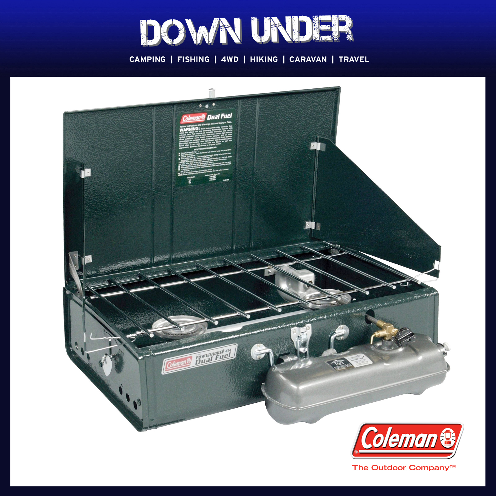 Vintage Coleman 2 Burner 414-700 Powerhouse Stove w/ Box 14