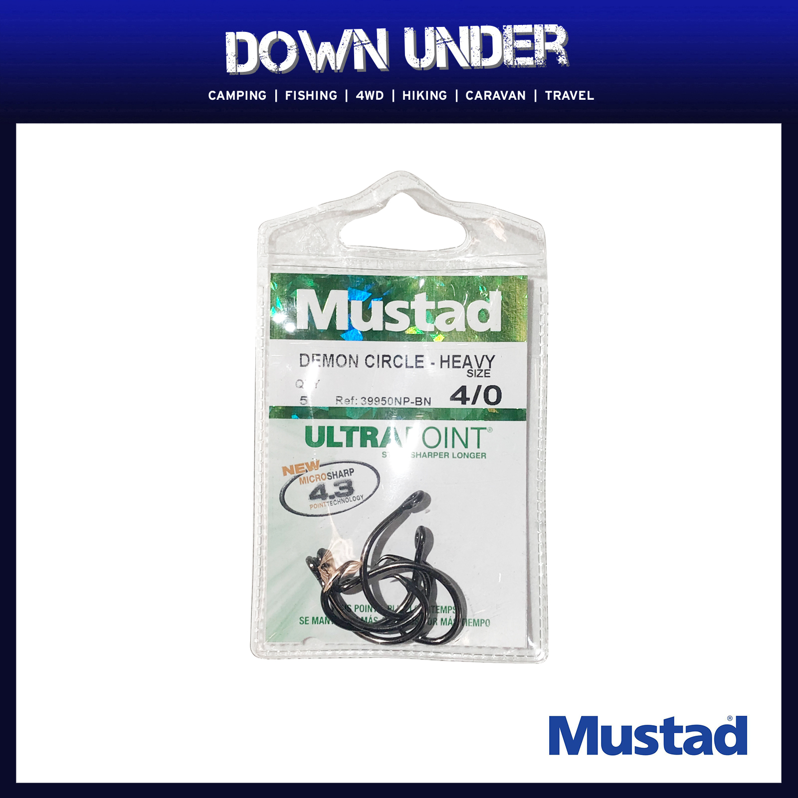 Mustad Demon Circle Hooks Heavy 39950Npnp-Bn