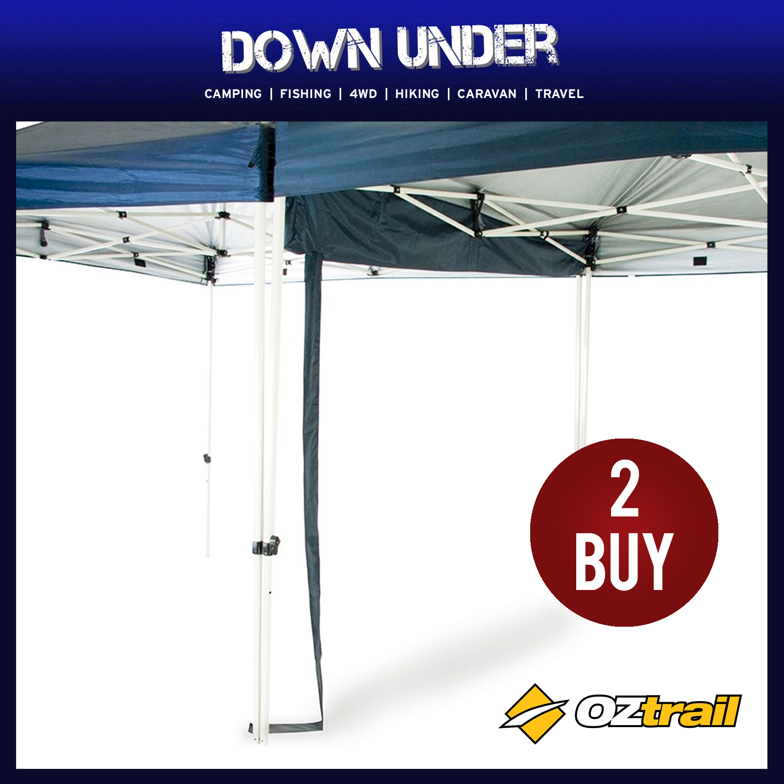 2 x Oztrail Gazebo Gutter System 2.4M