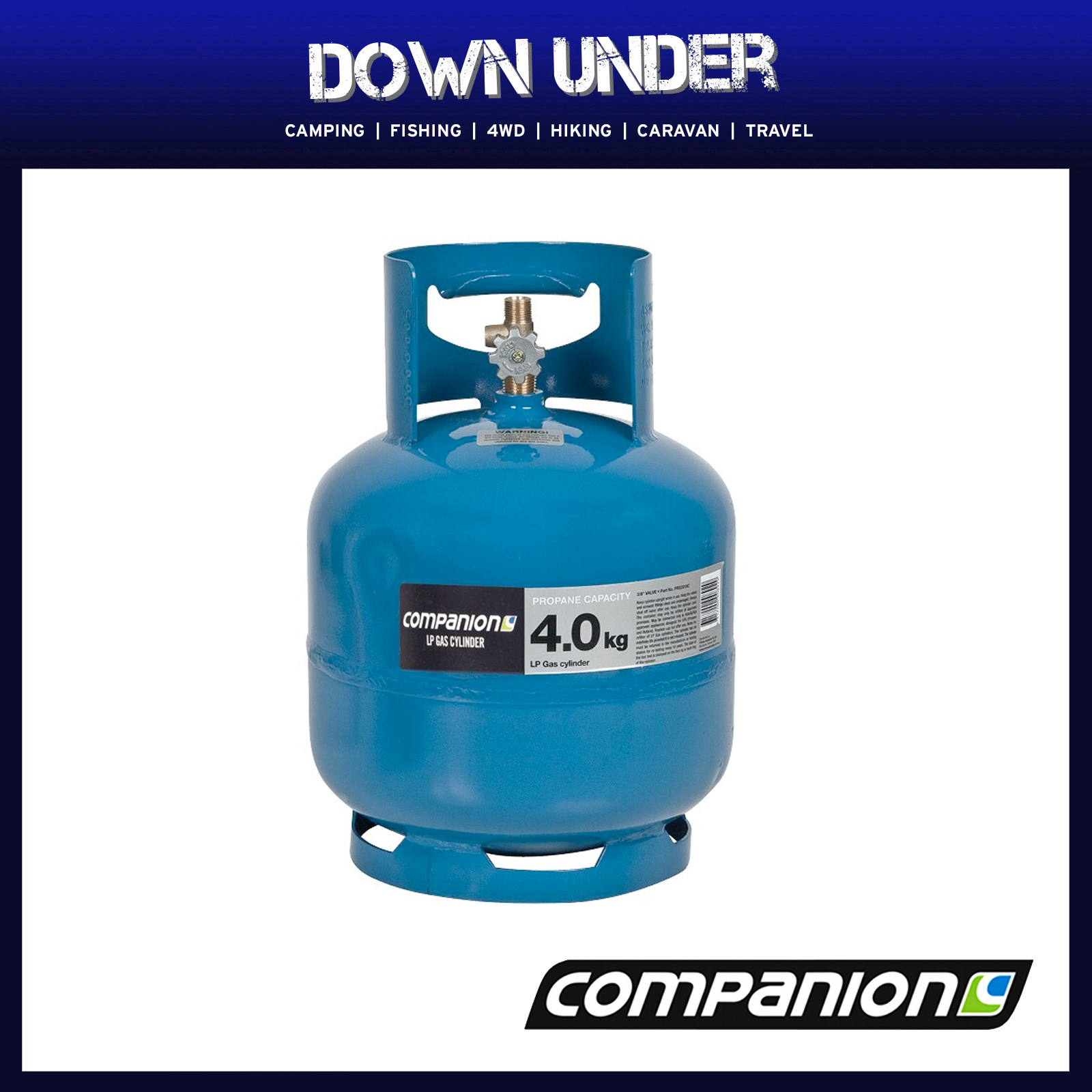 Companion 4Kg Gas Cylinder 3/8" LH LCC27