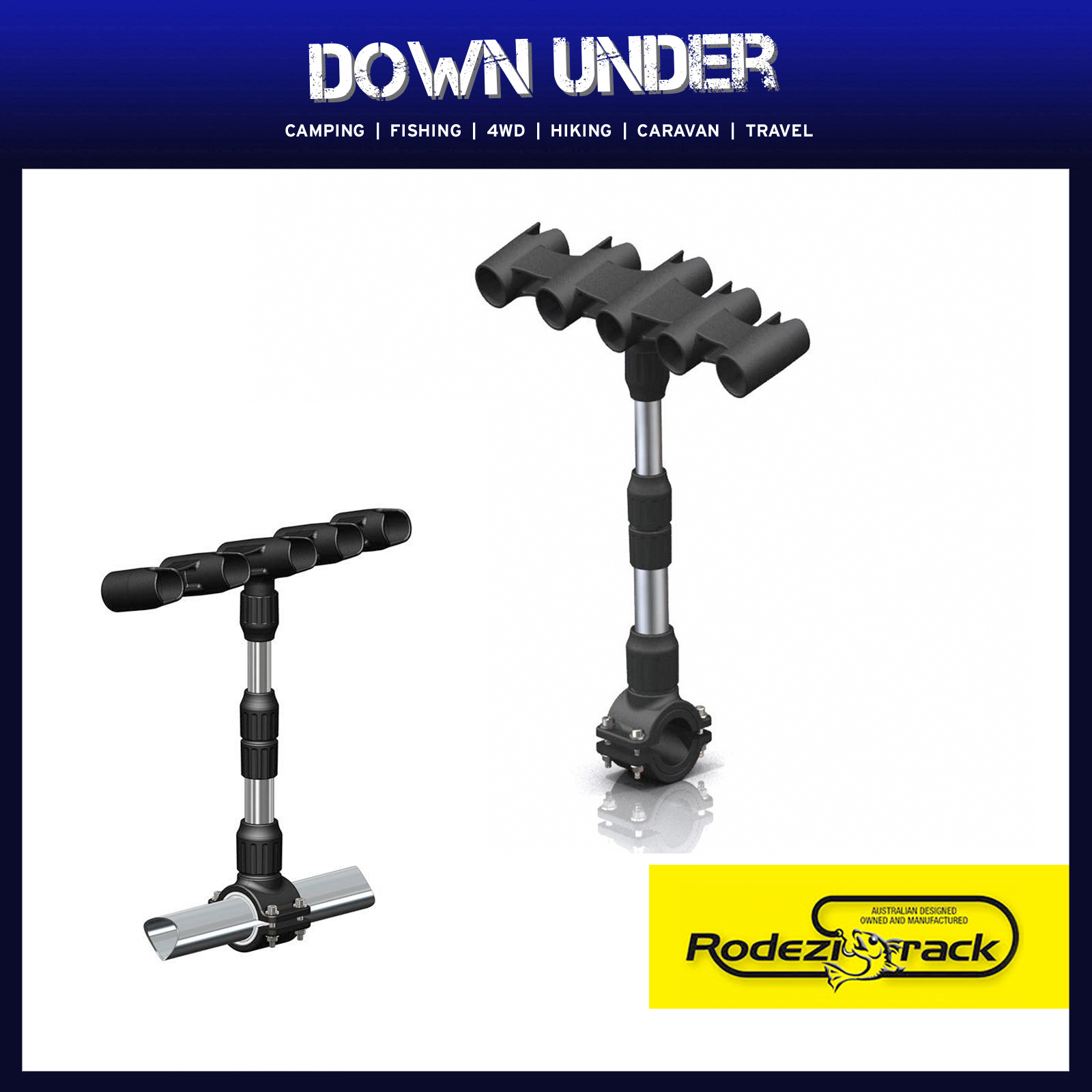 RODEZI Bullbar Adjustable Fishing Rod Holder