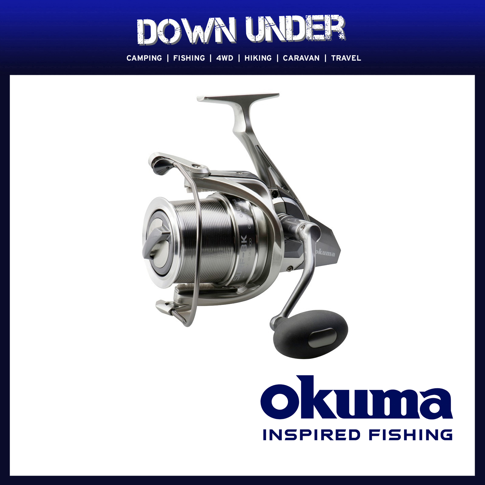 Okuma Surf 8K Spinning Reel for Long Casting, Inspired Fishing