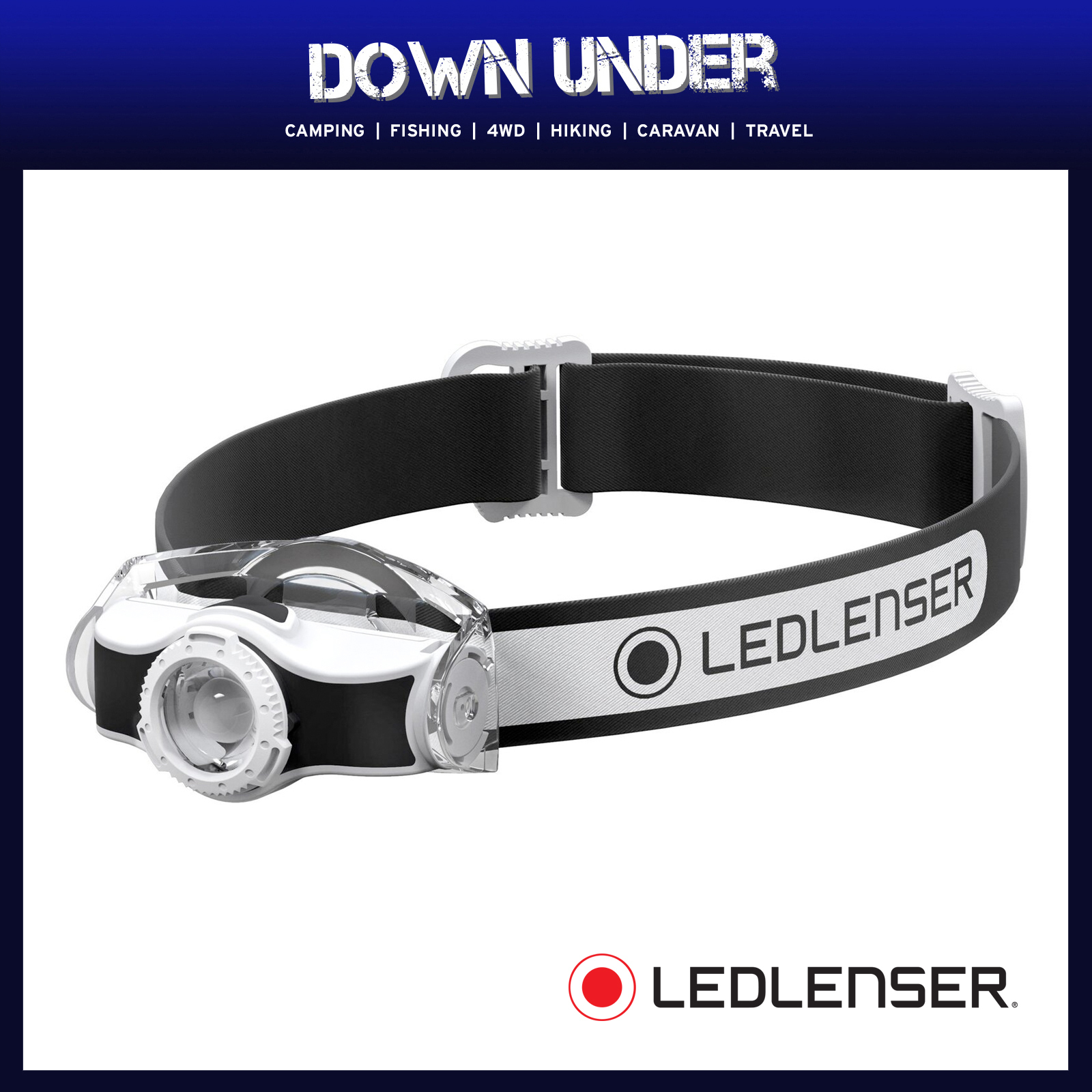 Led Lenser MH3 200 Lumen Headlamp - Black & White