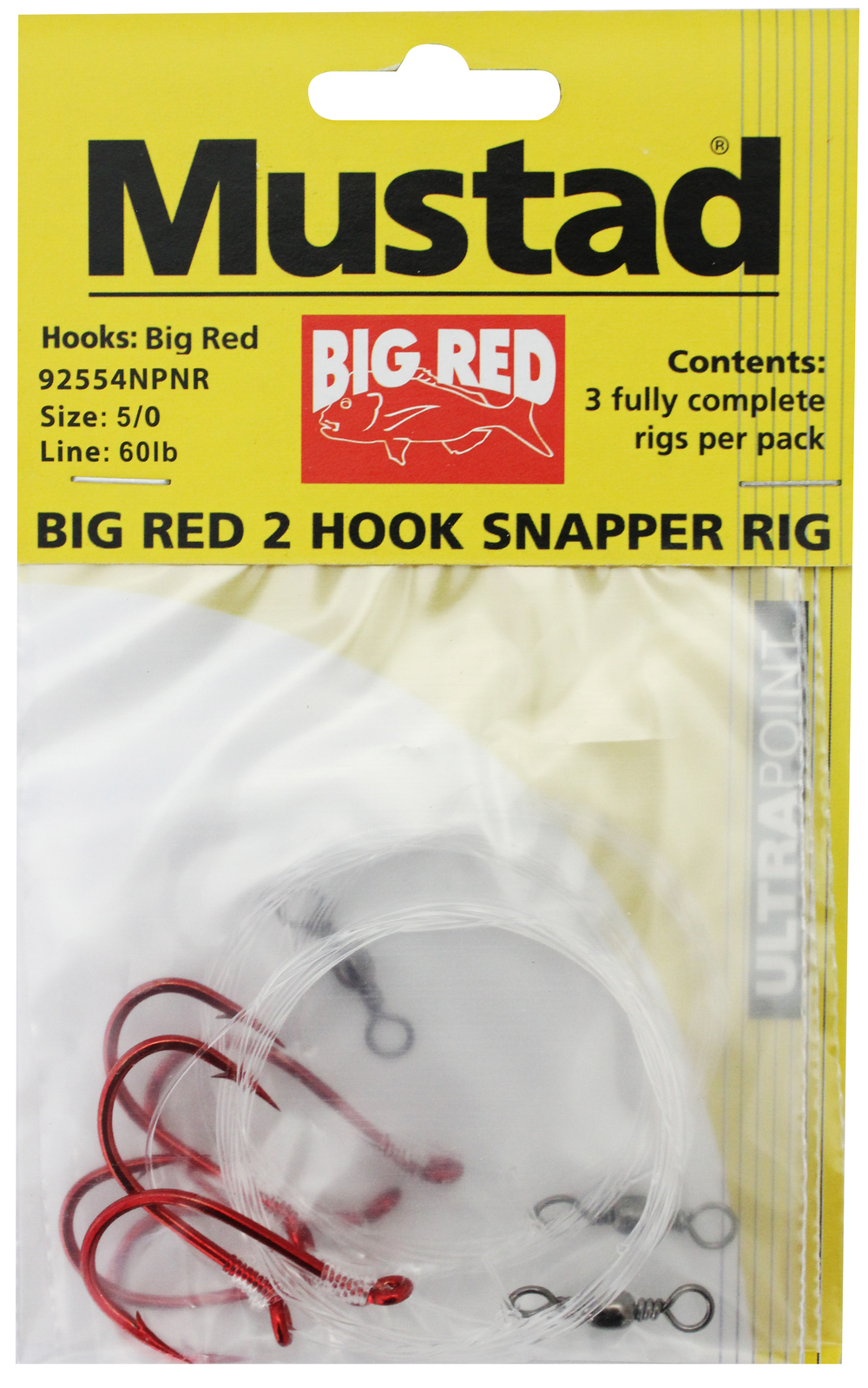 Mustad Big Red Snapper Rigs 4/0 6/0 8/0