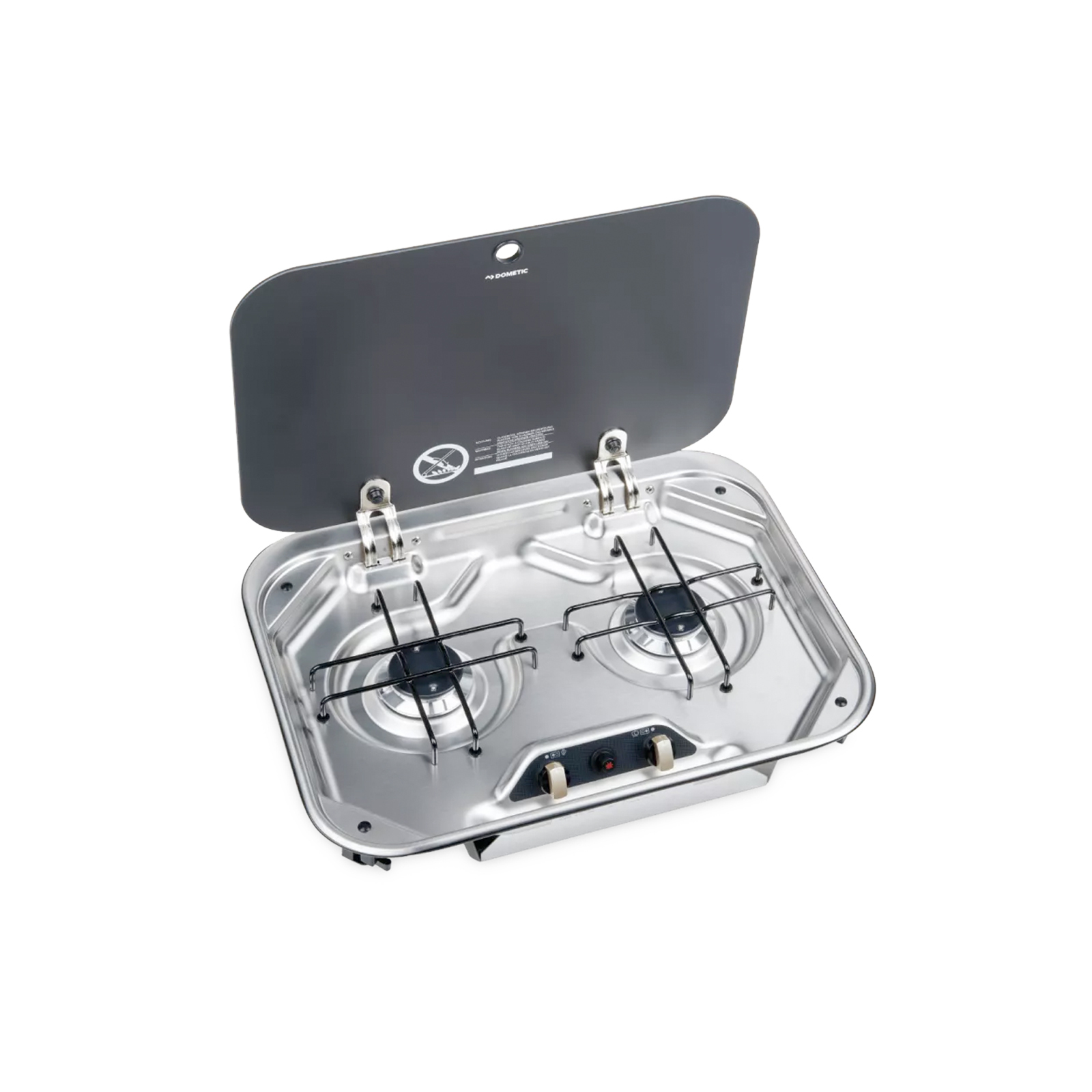 Dometic 2 Burner Cooktop Flush Mount With Safety Glass Lid