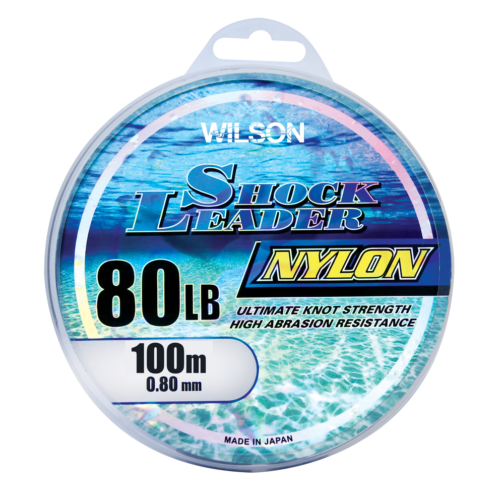 Wilson Nylon Shock Leader - Monofilament Fishing Leader Line - 100m Spool