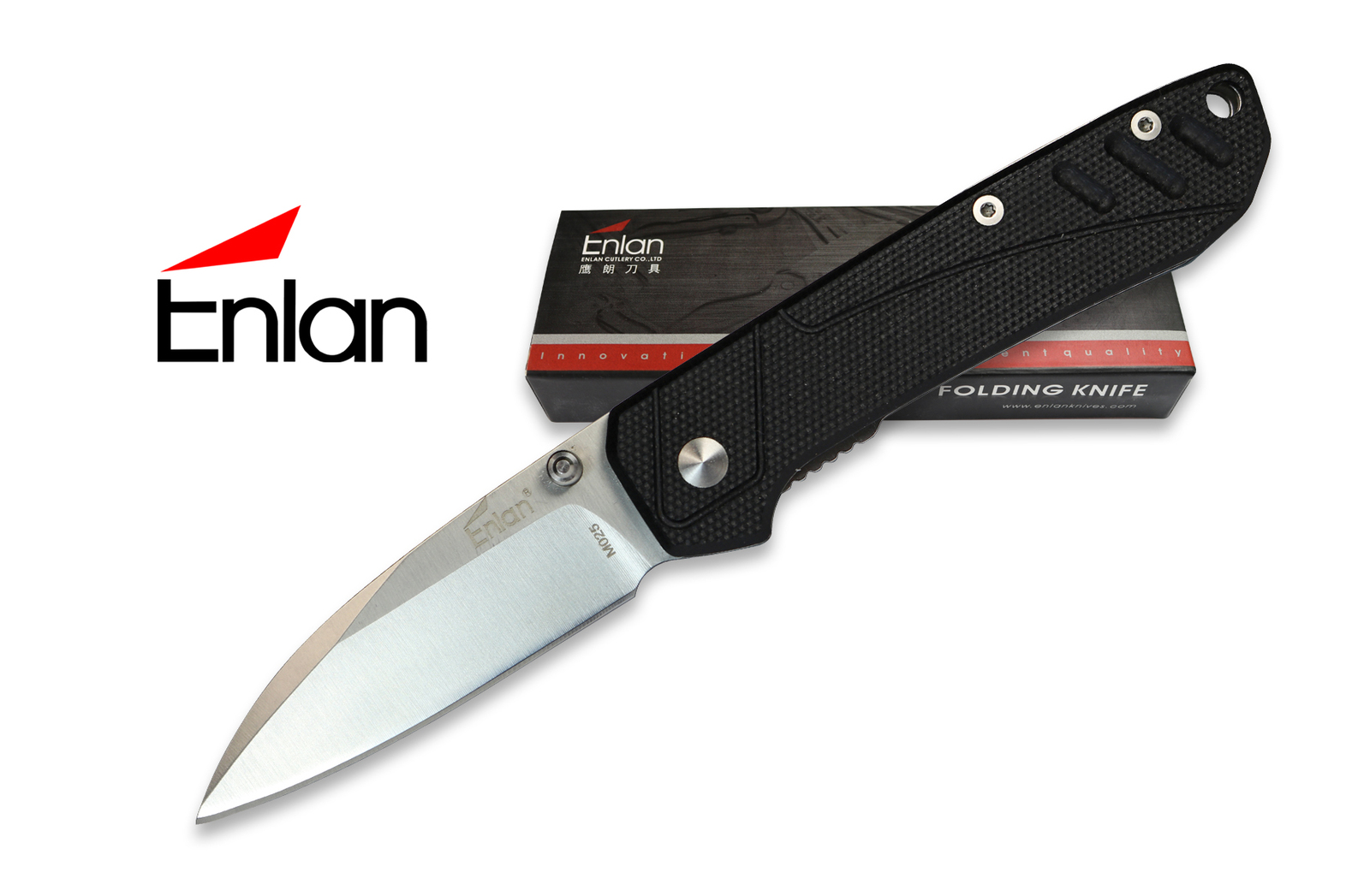 Enlan G10 Knife Wharncliffe Blade