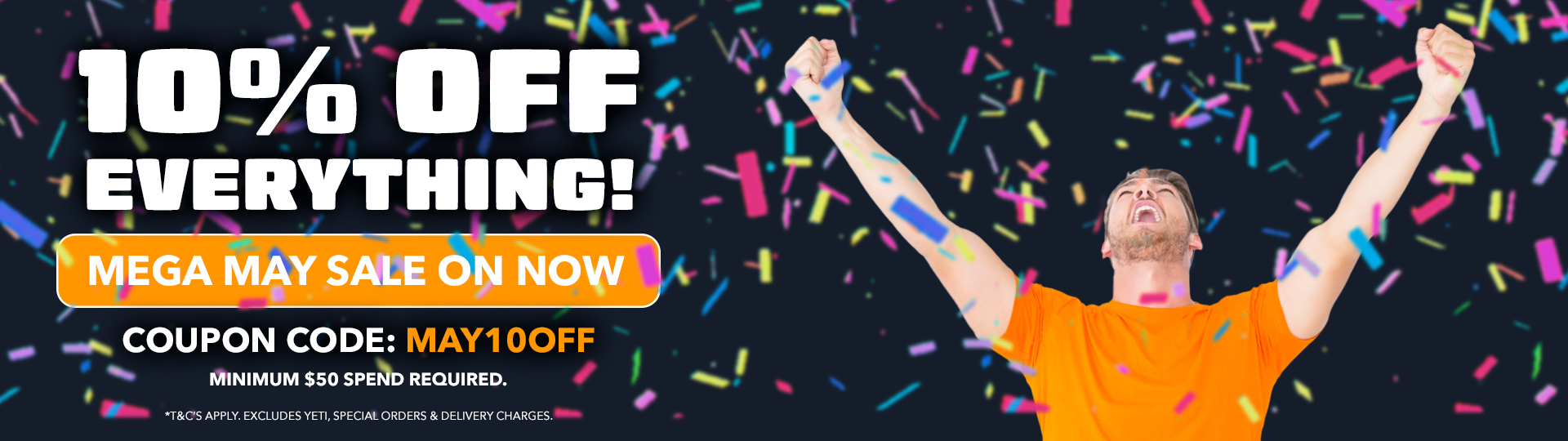 MAY 10% OFF 