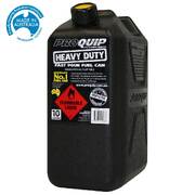 Pro Quip 10L Plastic Fast Pour Fuel Can – Heavy Duty Black