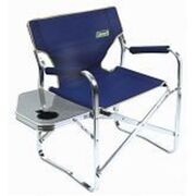 Coleman Directors Chair Plus + Side Table - Blue