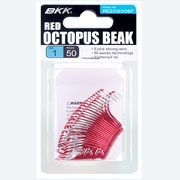 BKK Red Octopus Beak Fishing Hooks - 25 Pack       