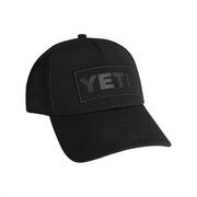 YETI Black on Black Patch Trucker Hat