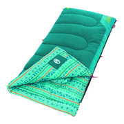 Coleman Kids Youth Sleeping Bag +10C - Teal / Grey