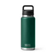 Yeti Rambler 36 oz Bottle Chug - Black Forest Green