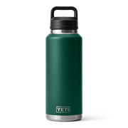 Yeti Rambler 46 oz Bottle Chug - Black Forest Green