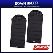 2 x Coleman Pilbara King Single Hooded -7°C Sleeping Bag