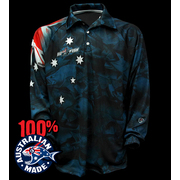 Bigfish Shirt Long Sleeve Aussie Pride - Navy