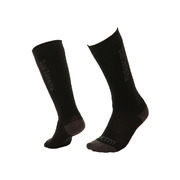 Xtm Dual Density Kids' Merino Wool Blend Snow Socks - Black