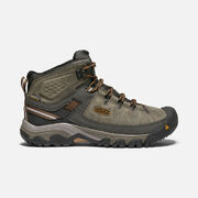 Keen Mens Targhee III Waterproof Mid Hiking Boot - Black Olive Golden Brown