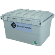 Expedition 134 Heavy Duty Plastic Storage Box 55L - Steel Grey