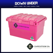 Expedition 134 Heavy Duty Plastic Storage Box 55L - Pink