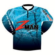 ZMan Adults Long Sleeve Tournament Fishing Shirt - Blue