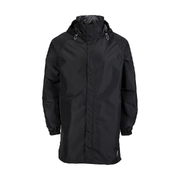 XTM Stash 2L Unisex Adult 3/4 Length Packable Rain Jacket - Black