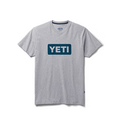 Yeti Premium Logo Badge Short Sleeve T-Shirt Gray