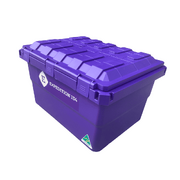 Expedition 134 Heavy Duty Plastic Storage Box 55L - Royal Purple