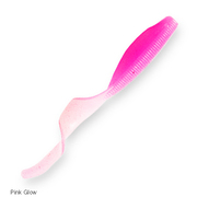 ZMan StreakZ Curley Tail 4" Soft Plastic Lure 5 Pack - Pink Glow