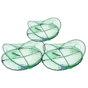 3 x Wilson Fold Up Yabby Opera House Nets - Green