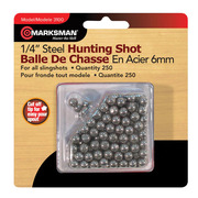 Marksman 1/4" Steel Hunting Shot Slingshot Ammo