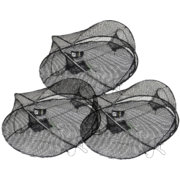 3 X Wilson Fold Up Yabby Opera House Nets - Black