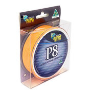 Platypus P8 Braid Fishing Line Orange, 8Lbx150Yd