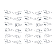 30 x Supex Spring Button Clip 