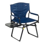 Caribee Aluminium Directors Chair with Side Table - Navy