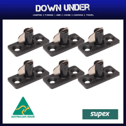 6 x Supex Vertical T-Toggle With Metal Flipper - Black Single      