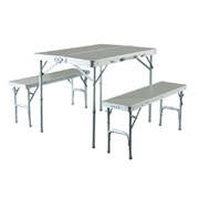 Caribee Table & Chair Combo - Aluminium		       
